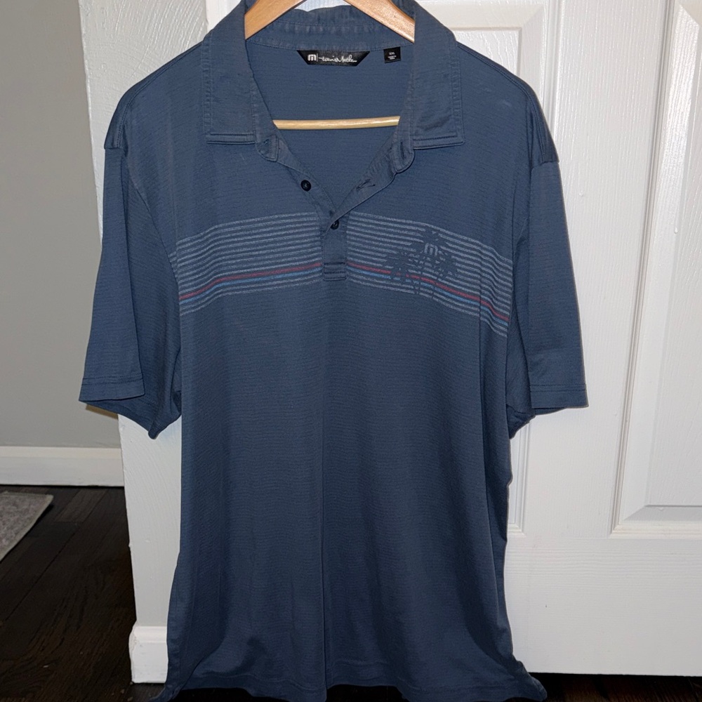 Travis Mathew Blue Polo Shirt